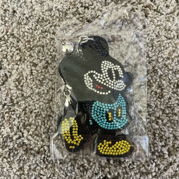 Rhinestone Mickey Mouse Keychain - Bag Chain Accessory - Picture 2 of 2